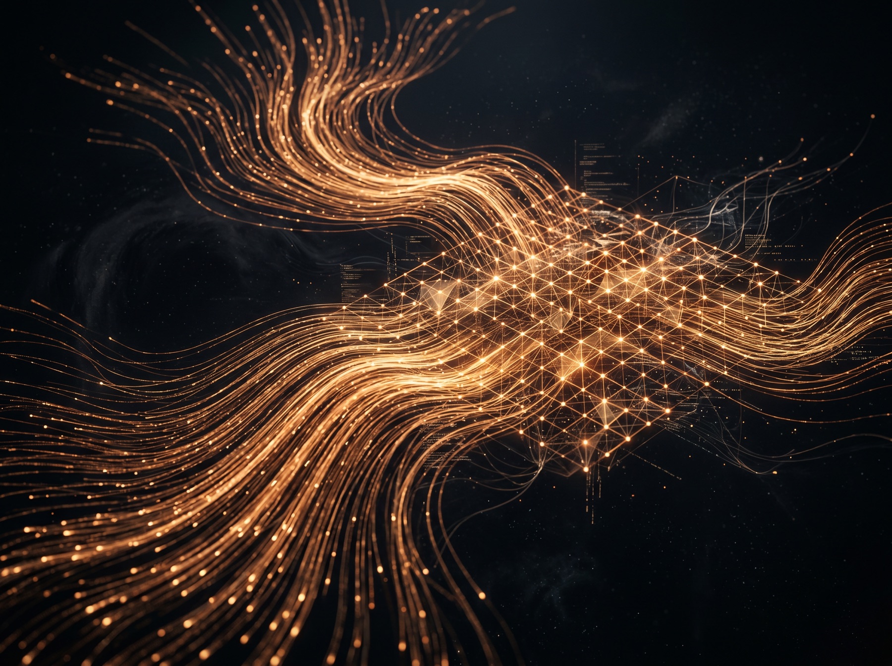 Abstract visualization of AI-driven revenue recovery