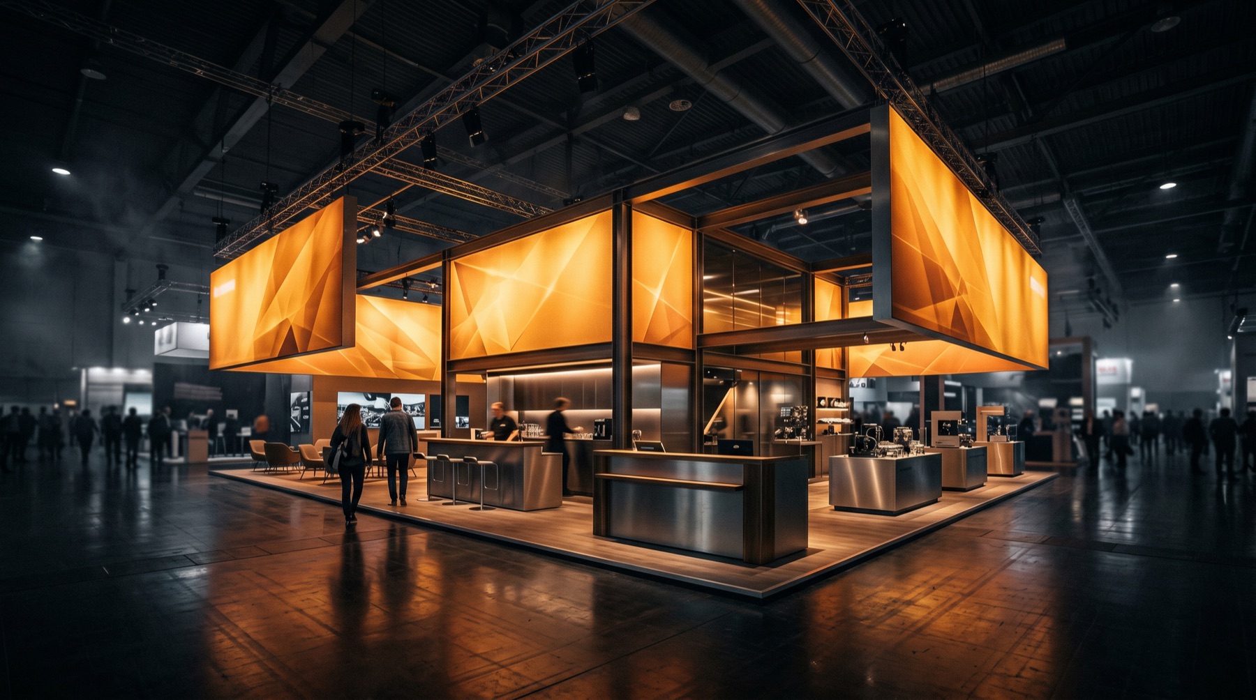 Industrial trade show exhibit